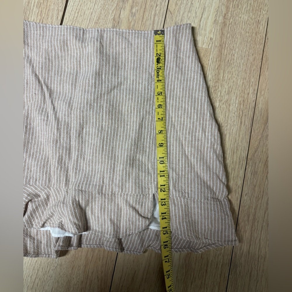 Abercrombie & Fitch Linen Stripe Mini Skirt - Picture 7 of 7